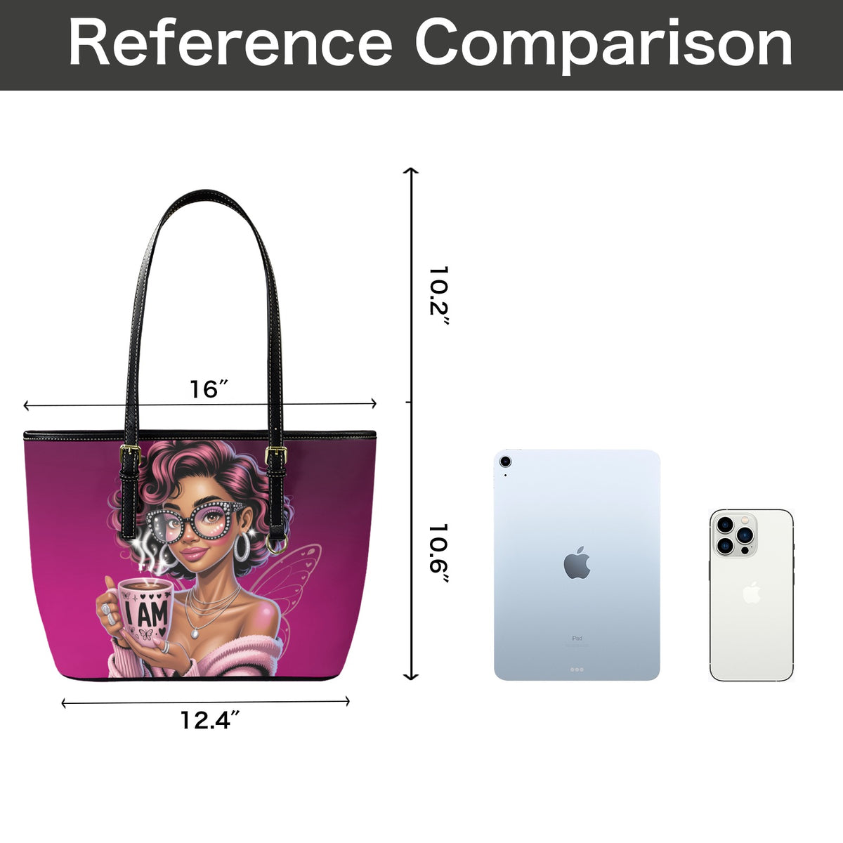 “I AM Prosperous” Ombre Pink Affirmation Tote – Manifestation & Mindset Handbag