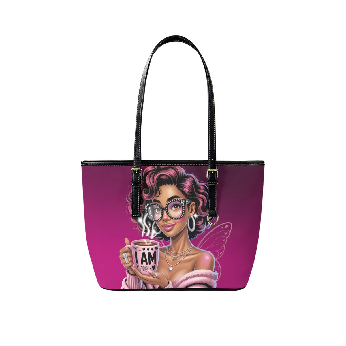 “I AM Prosperous” Ombre Pink Affirmation Tote – Manifestation & Mindset Handbag