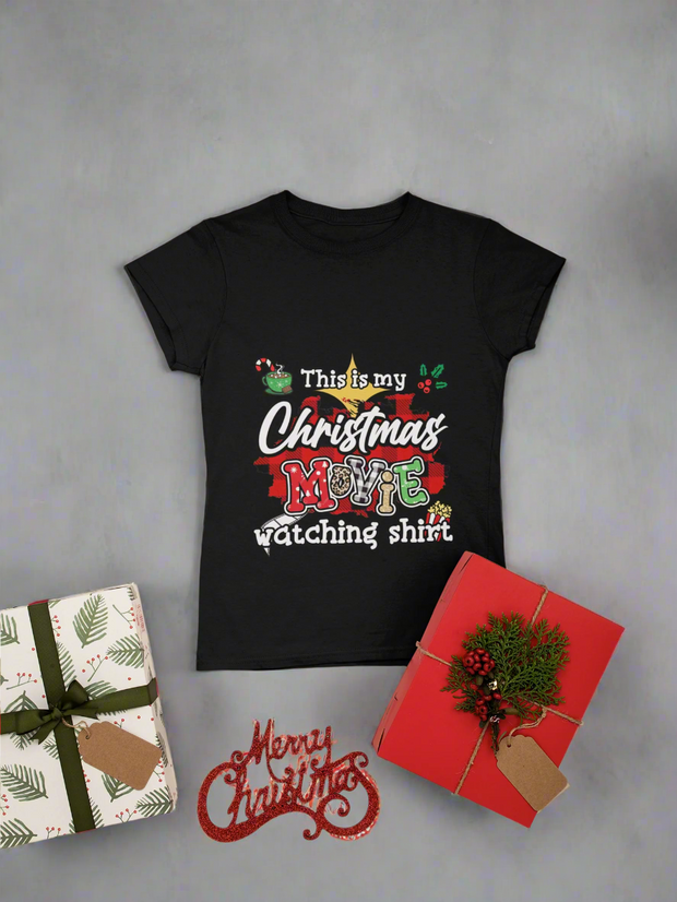 "This is my Christmas Watching Movie" Graphic Tee,